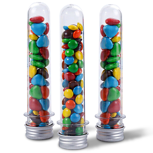 Test Tube Filled with Confectionery