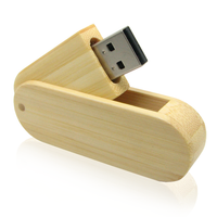 Wooden Swivel USB Flash Drive
