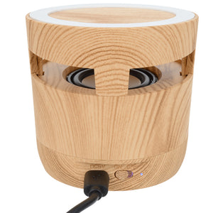Woodgrain Wireless Charging Pad & Speaker